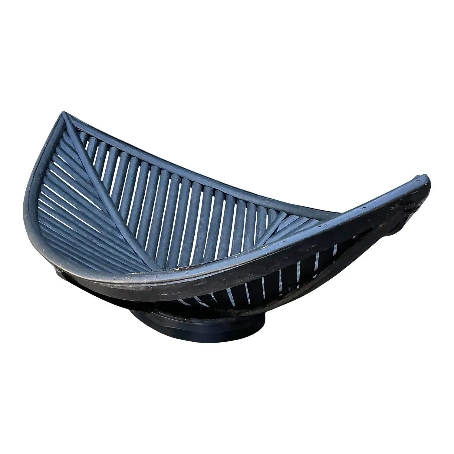 Vintage Rattan Leaf Bowl — additional photo 6