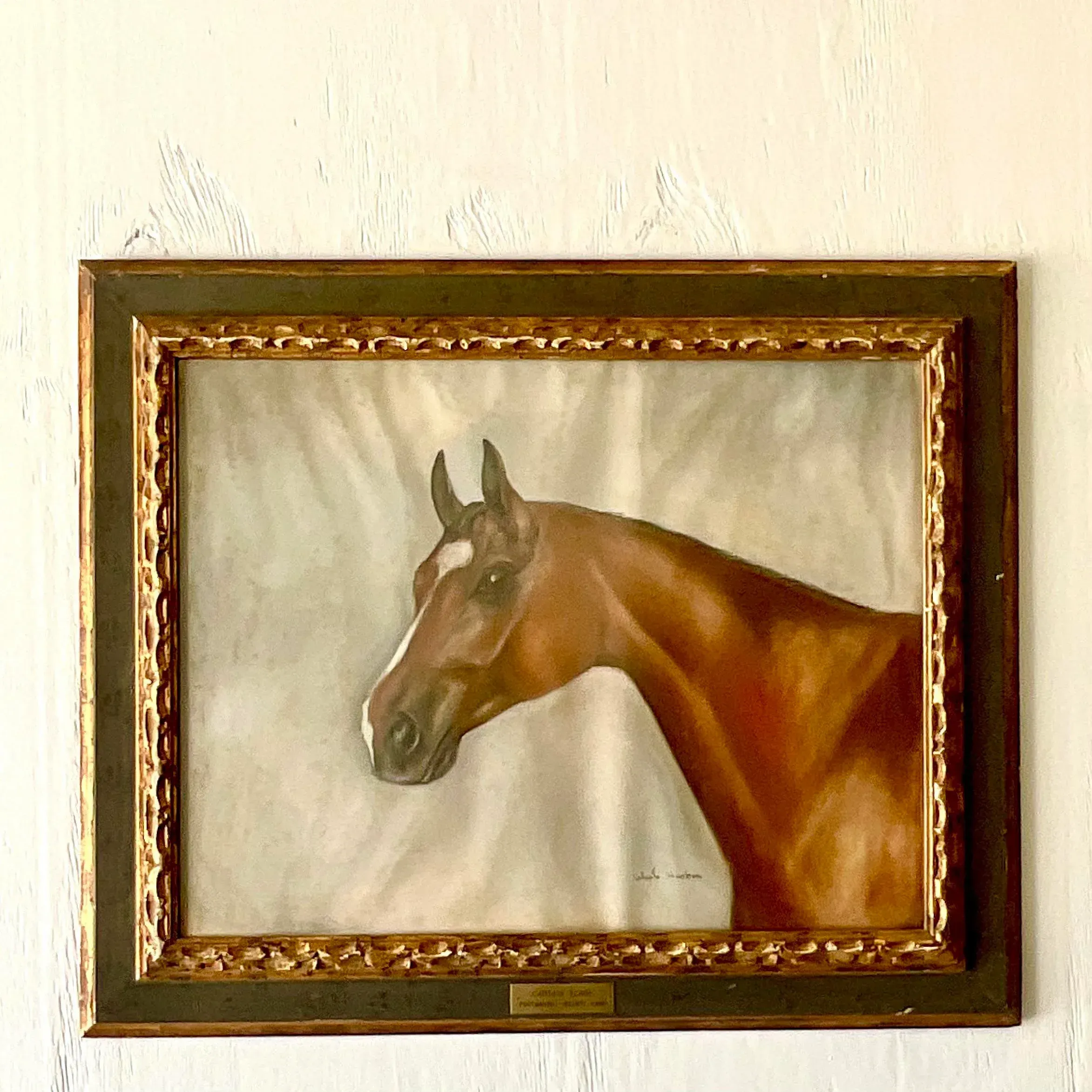 Vintage Realist Original Oil on Paper Painting “Captain Flash” Signed — additional photo 1