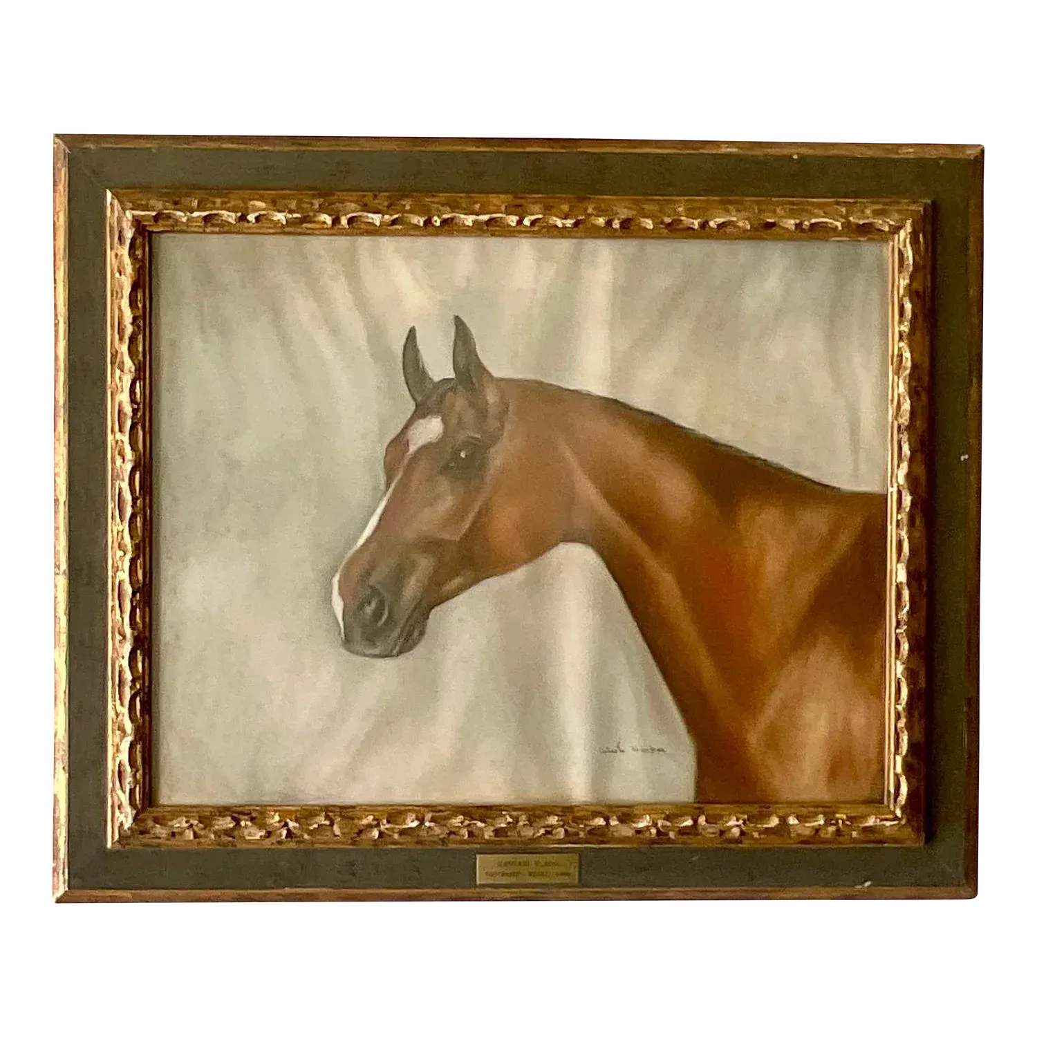 Vintage Realist Original Oil on Paper Painting “Captain Flash” Signed — additional photo 7