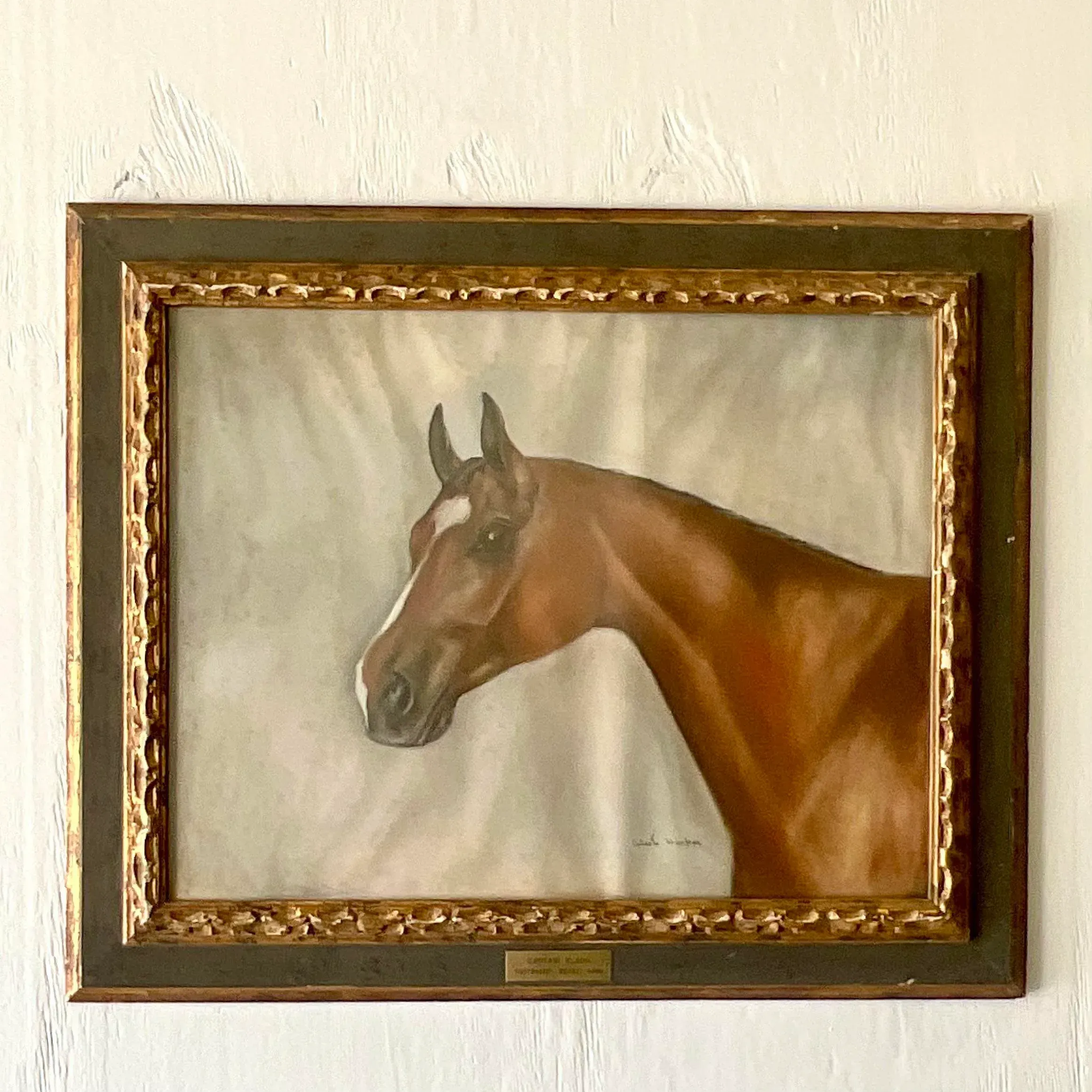 Vintage Realist Original Oil on Paper Painting “Captain Flash” Signed — additional photo 8