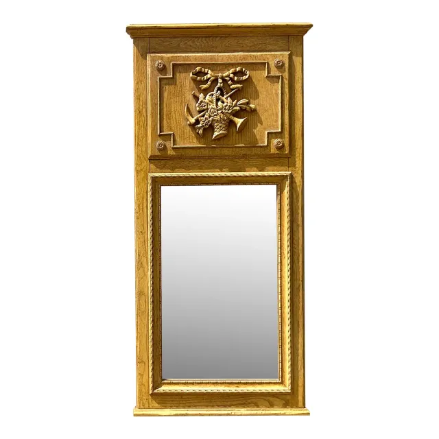 Vintage Regency Baker Trumeau Mirror — additional photo 1