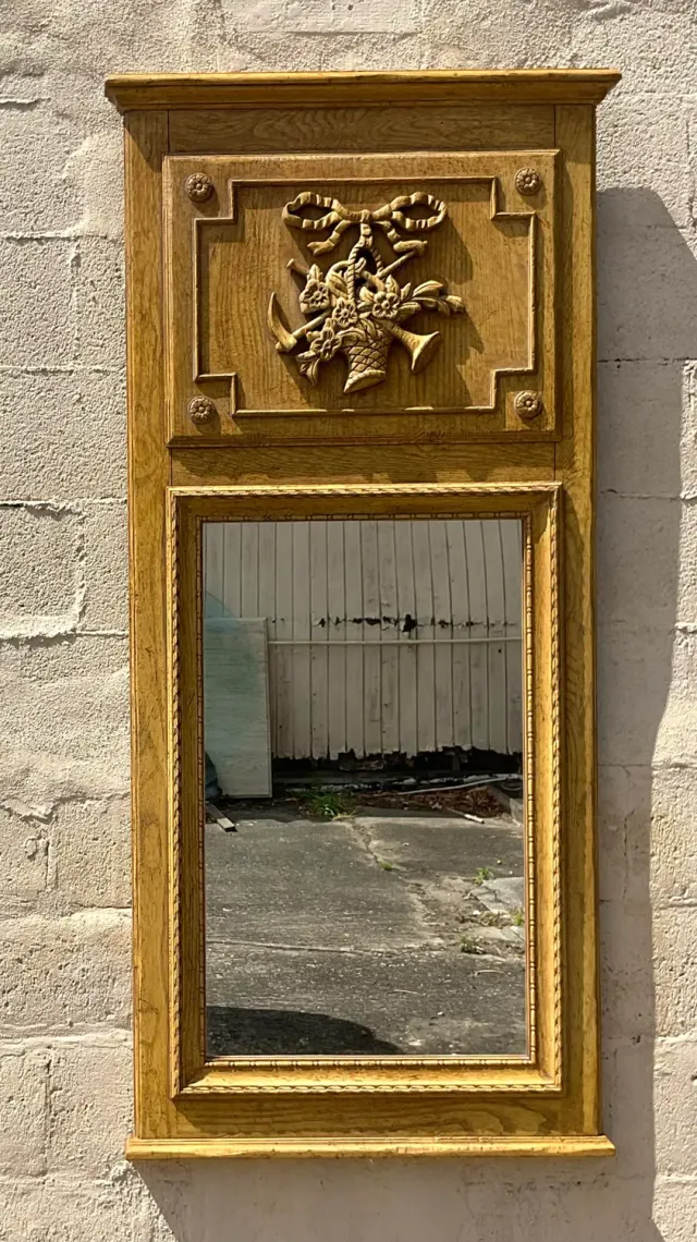 Vintage Regency Baker Trumeau Mirror — additional photo 5