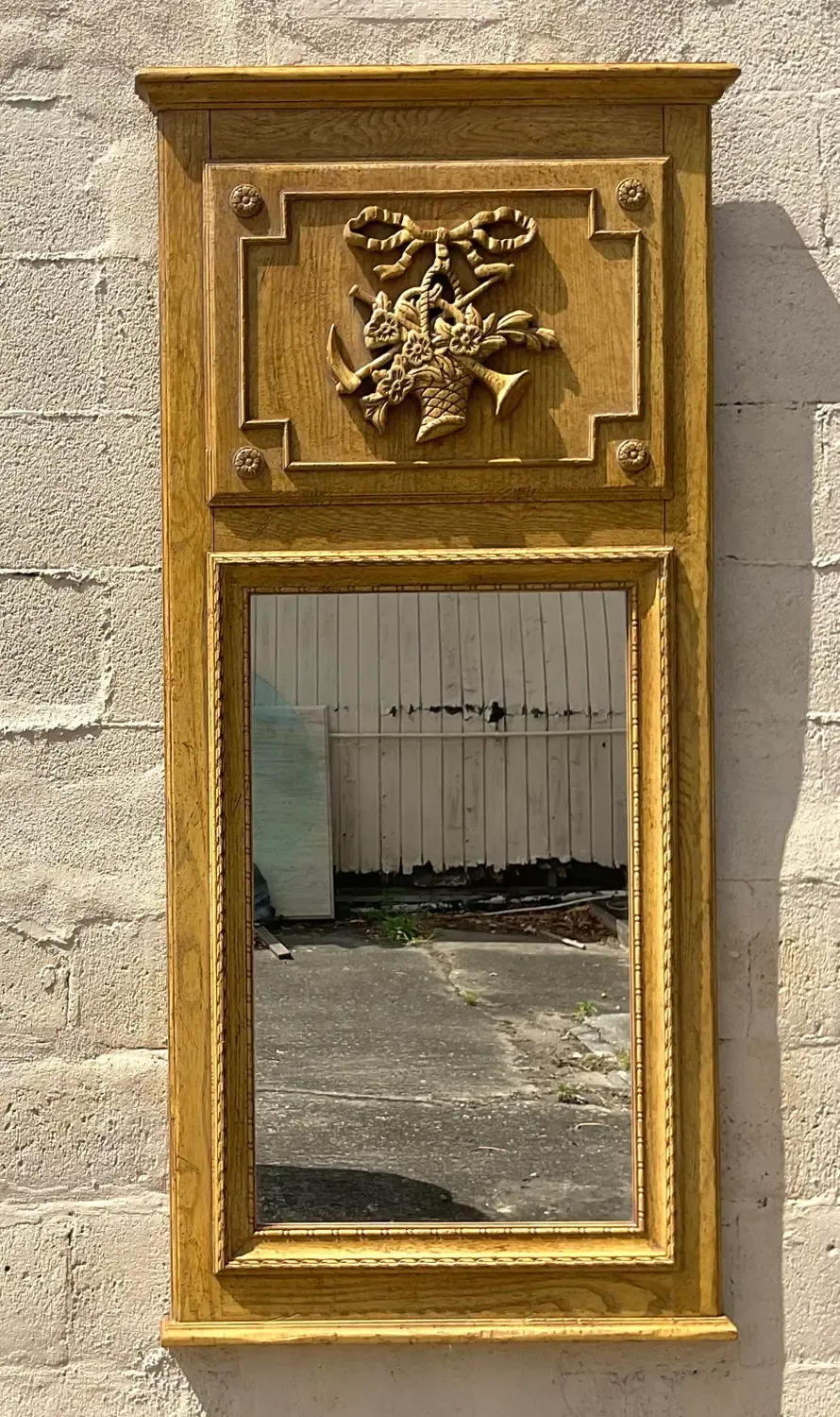 Vintage Regency Baker Trumeau Mirror — additional photo 6