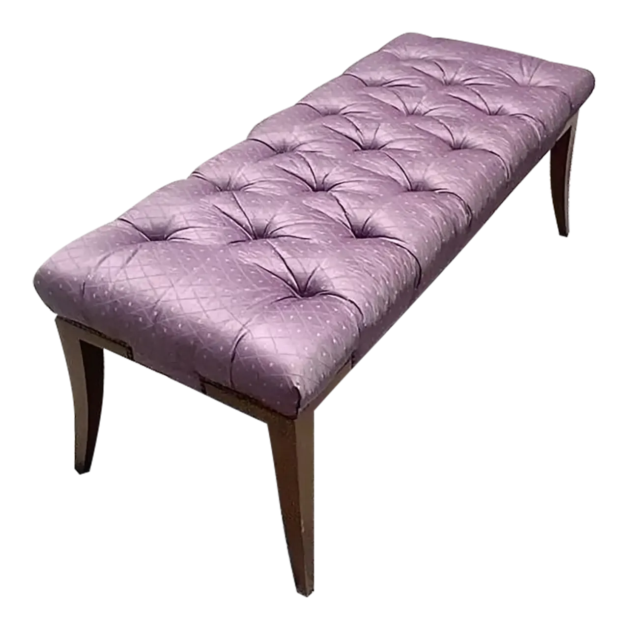 Vintage Regency Baker Tufted Bench