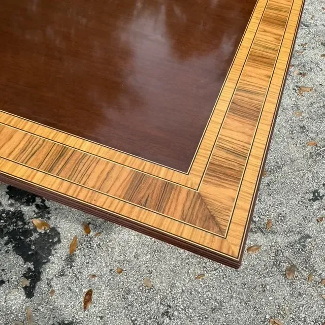 Vintage Regency Birdseye and Mahogany Square Dining Tables - a Pair — additional photo 4