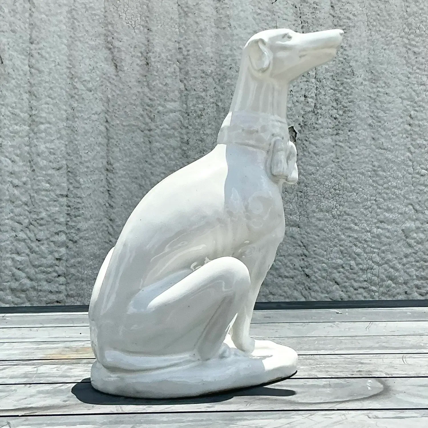 Vintage Regency Blanc De Chine Greyhound — additional photo 3