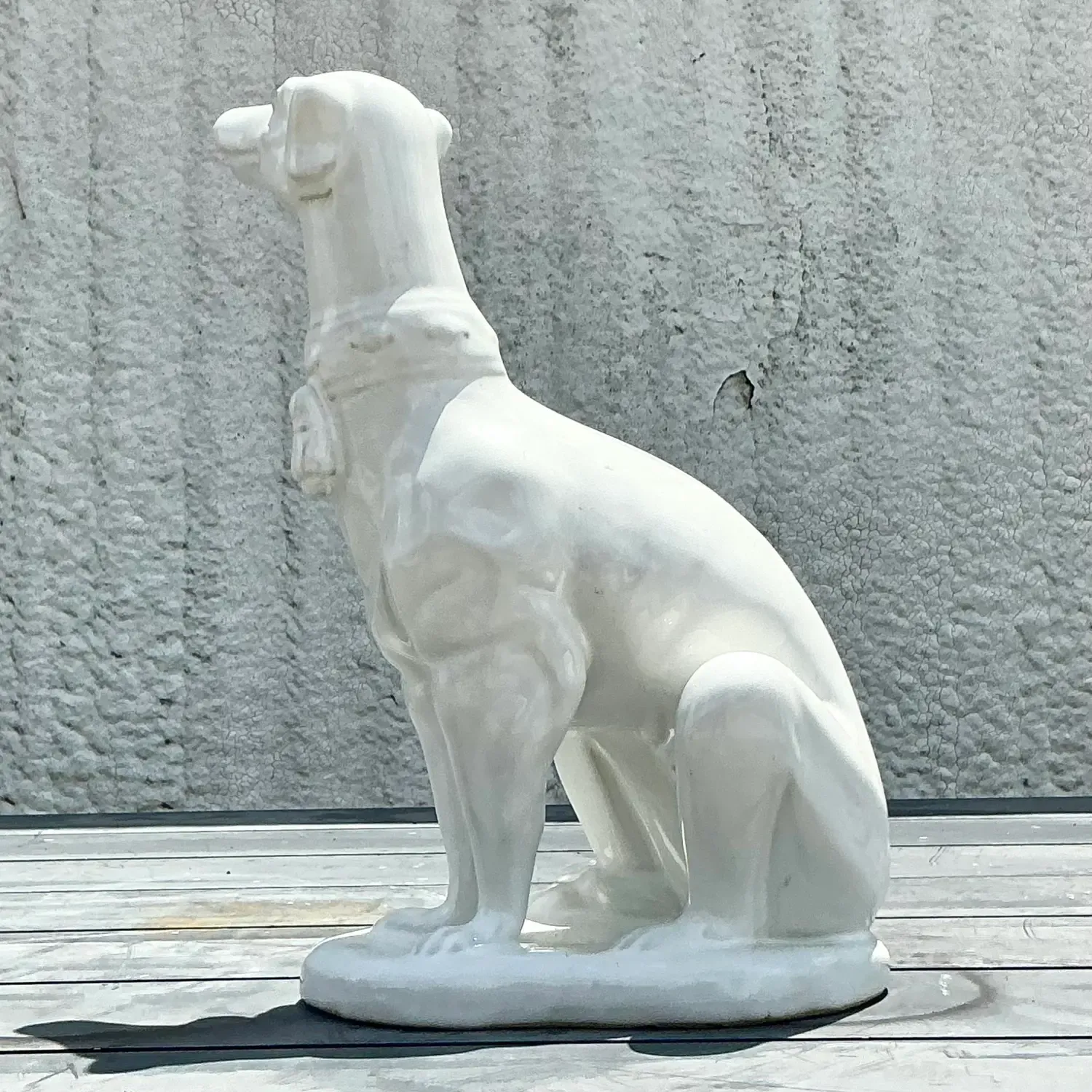 Vintage Regency Blanc De Chine Greyhound — additional photo 6