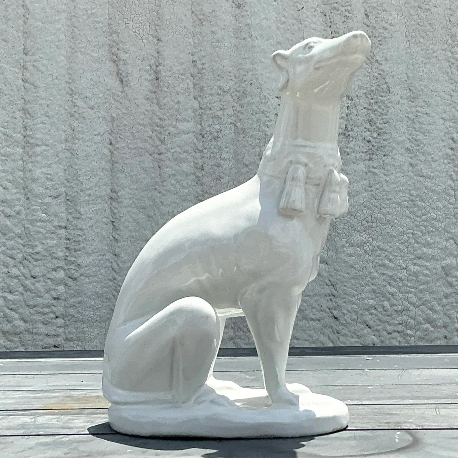 Vintage Regency Blanc De Chine Greyhound — additional photo 8