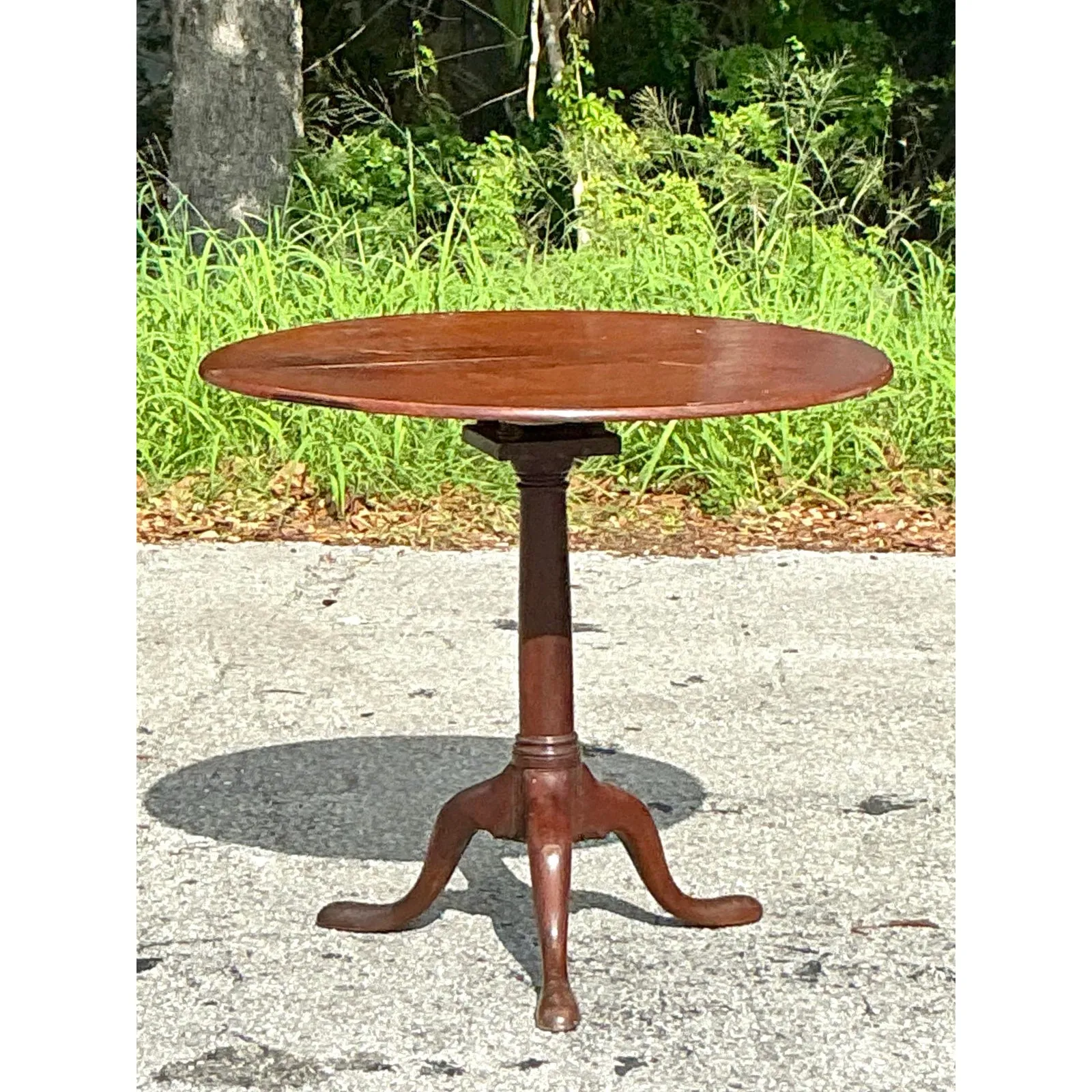 Vintage Regency Bookmatched Tilt Top Table — additional photo 3