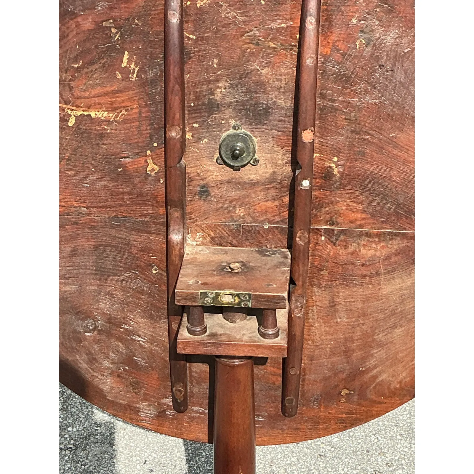 Vintage Regency Bookmatched Tilt Top Table — additional photo 4