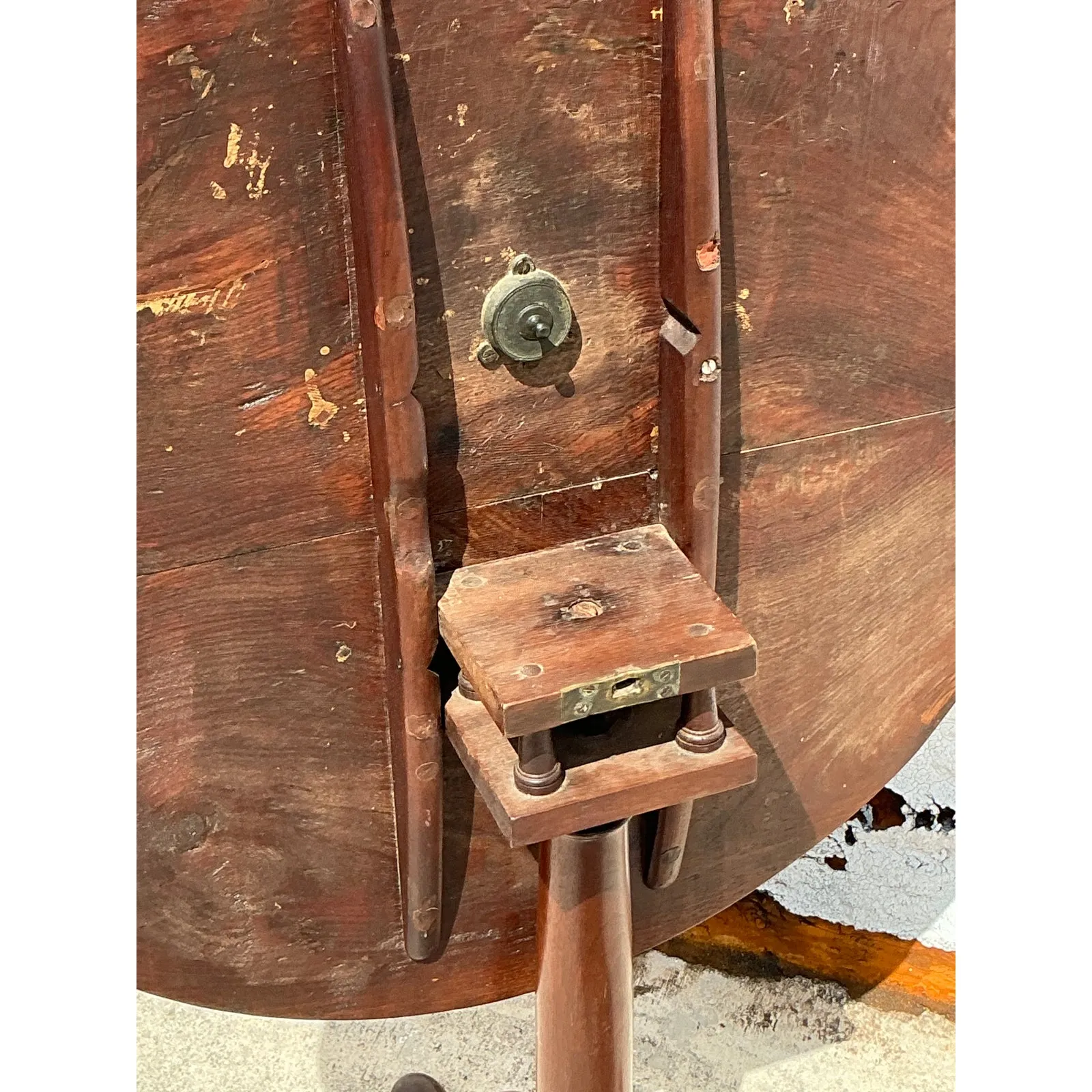 Vintage Regency Bookmatched Tilt Top Table — additional photo 5