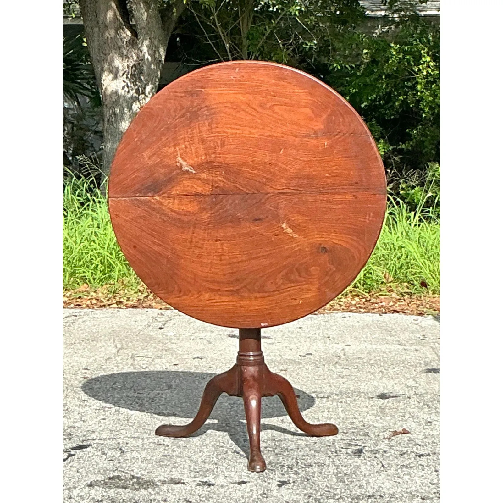 Vintage Regency Bookmatched Tilt Top Table — additional photo 6