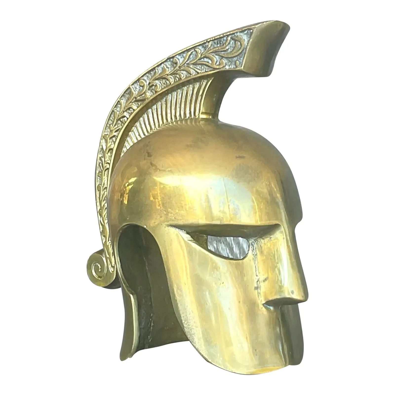 Vintage Regency Brass Gladiator Helmet
