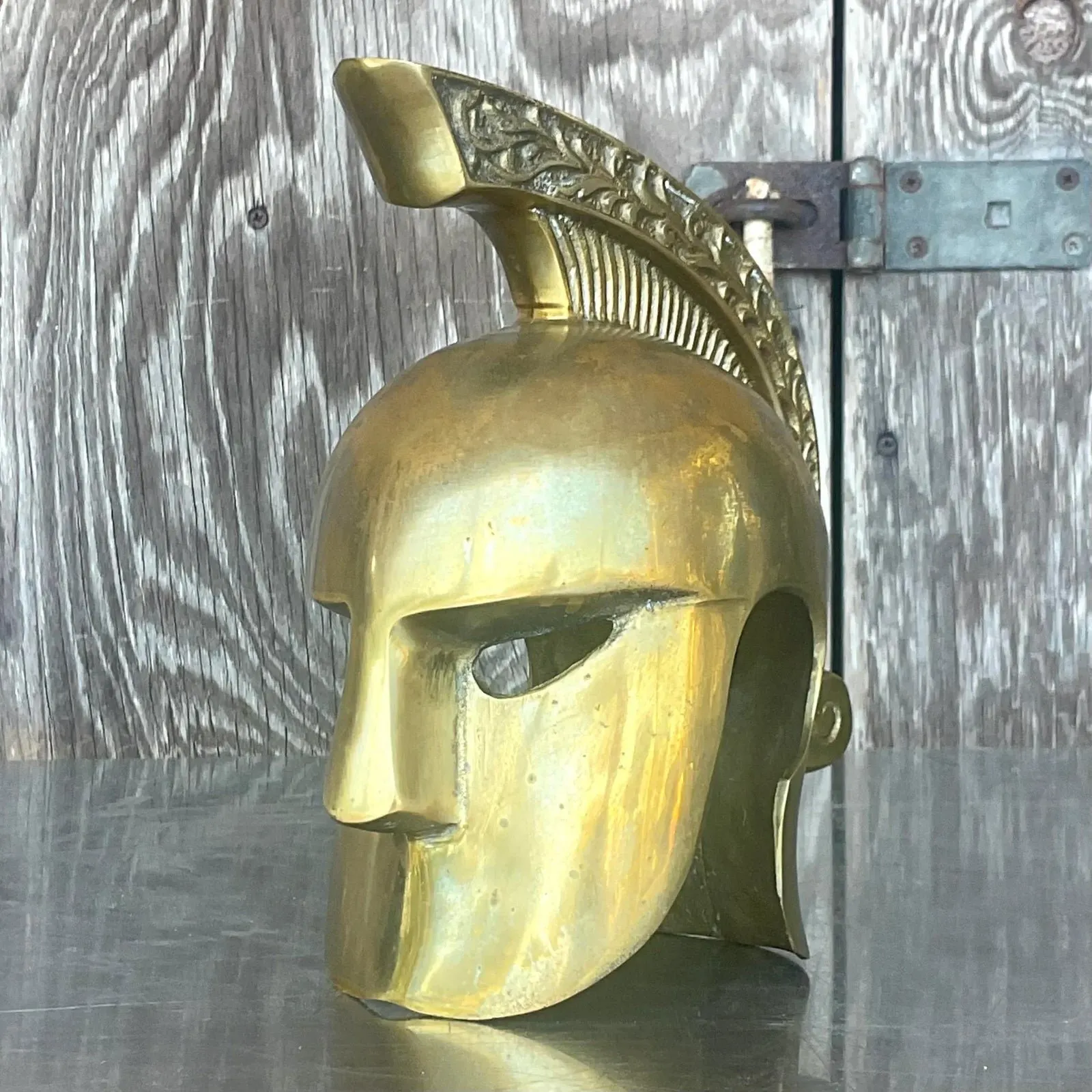 Vintage Regency Brass Gladiator Helmet — additional photo 4