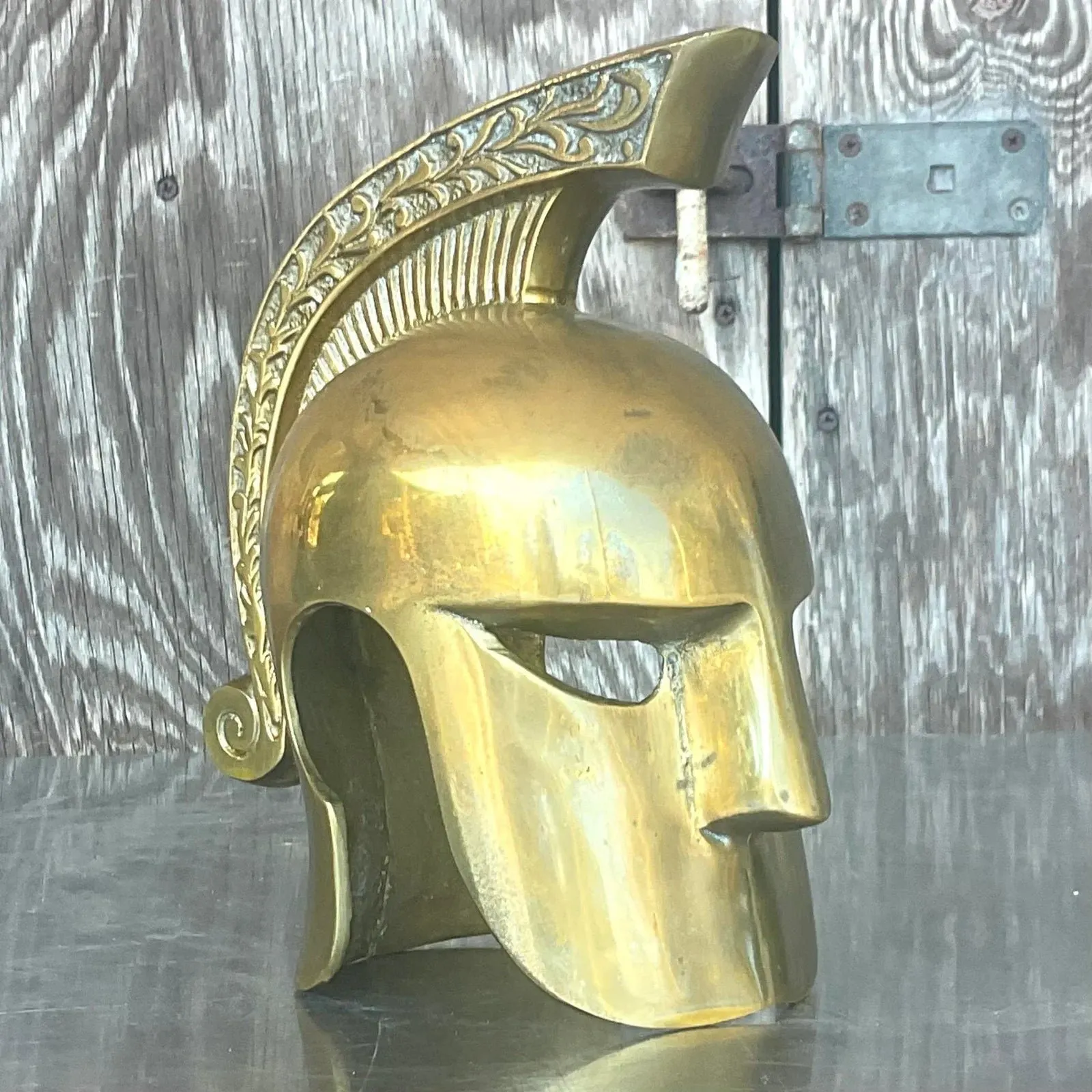 Vintage Regency Brass Gladiator Helmet — additional photo 5
