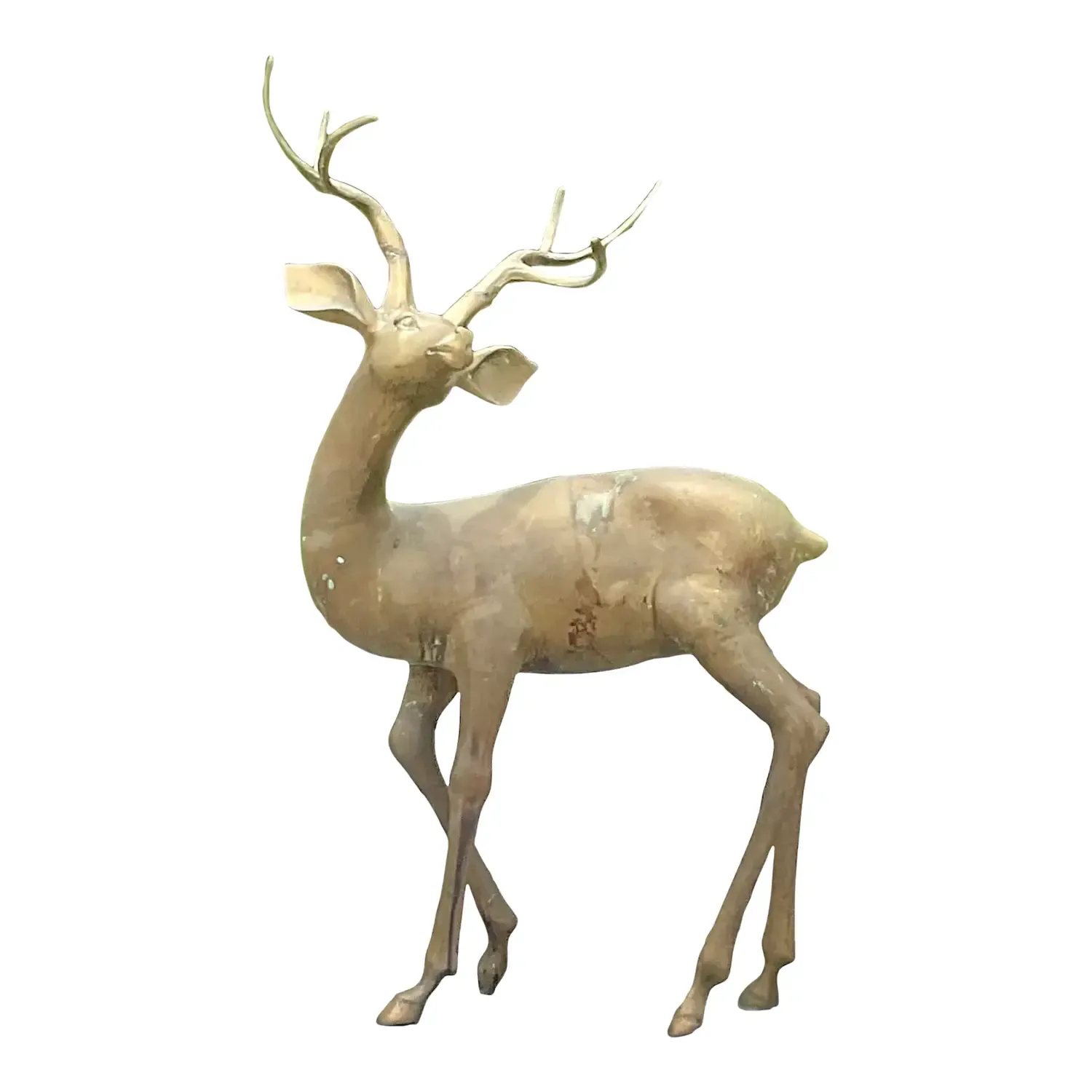 Vintage Regency Brass Life Size Deer