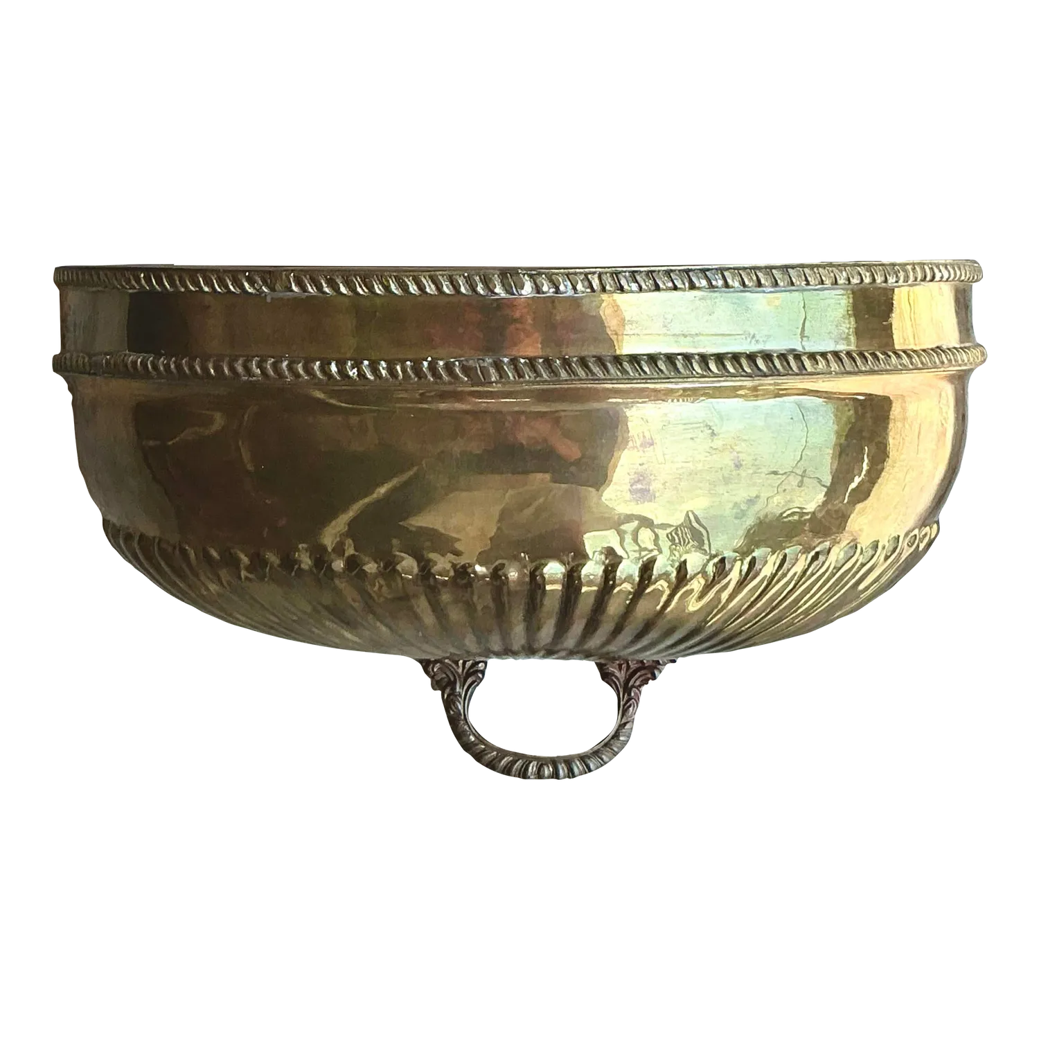 Vintage Regency Brass Wall Pocket — additional photo 3
