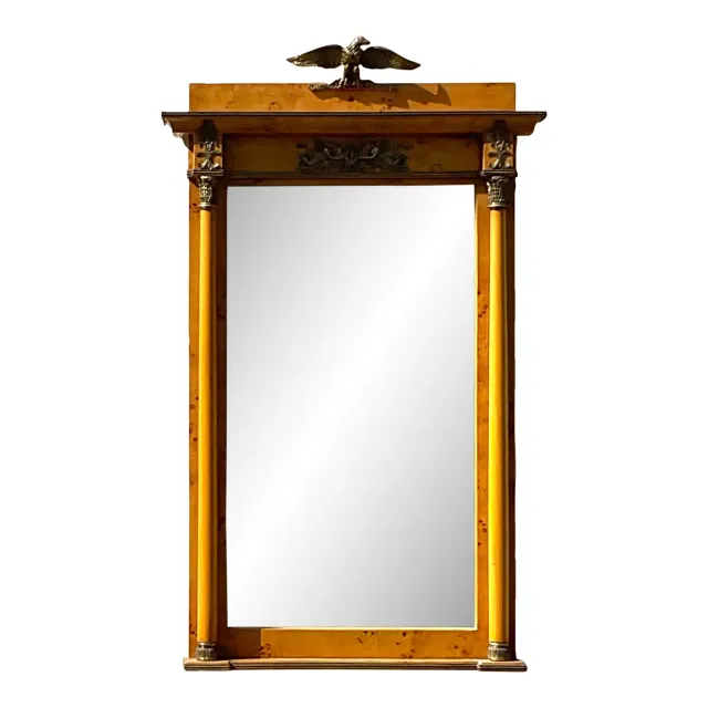 Vintage Regency Burl and Ormolu Mirror — additional photo 1