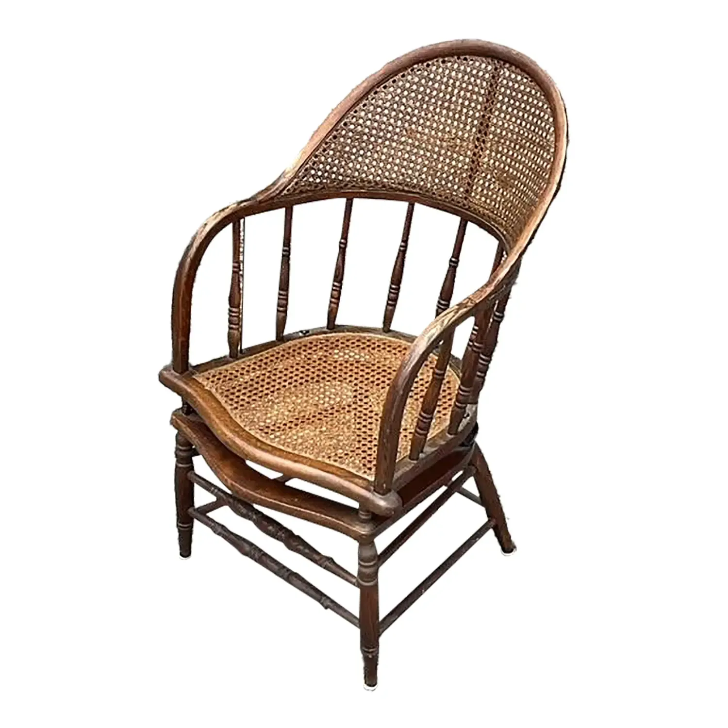 Vintage Regency Cane and Oak Chair — additional photo 1