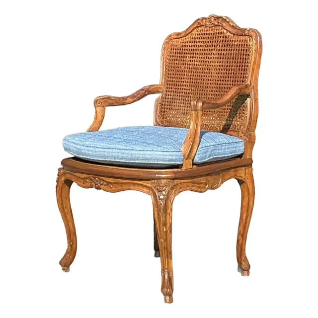 Vintage Regency Cane Fauteuil Chair — additional photo 1