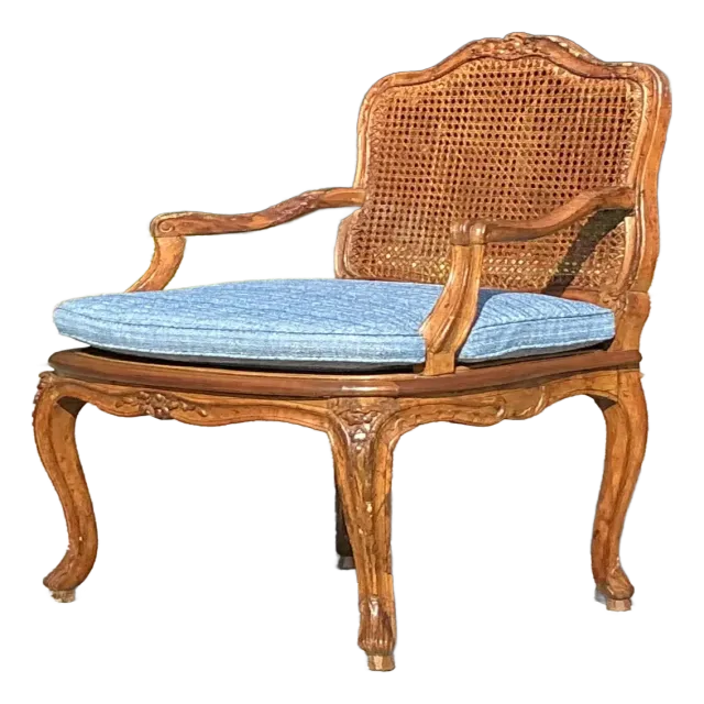 Vintage Regency Cane Fauteuil Chair — additional photo 3