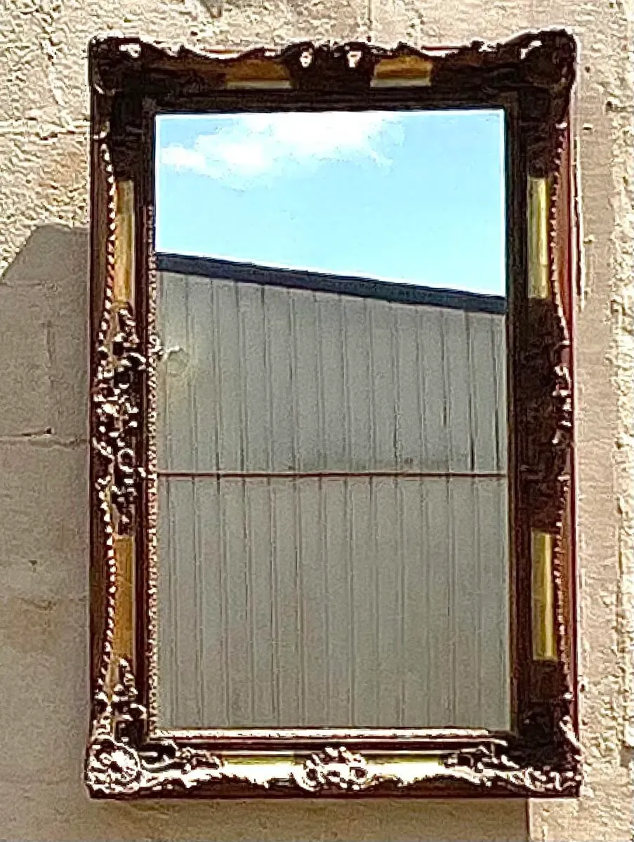 Vintage Regency Carved Gilt Mirror - Mirrored Glass, 24W x 37.5H — additional photo 5