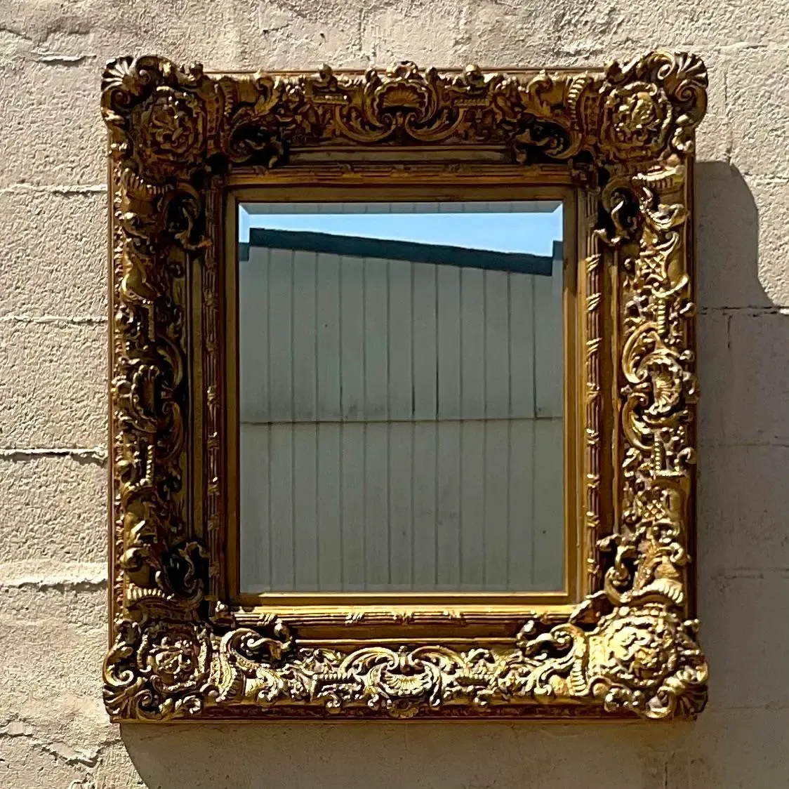 Vintage Regency Carved Gilt Wood Mirror — additional photo 2