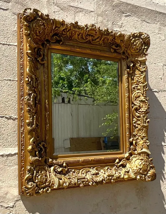 Vintage Regency Carved Gilt Wood Mirror — additional photo 4