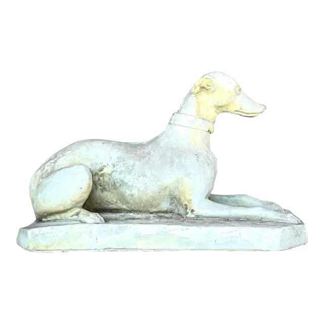 Vintage Regency Cast Cement Greyhound — additional photo 2