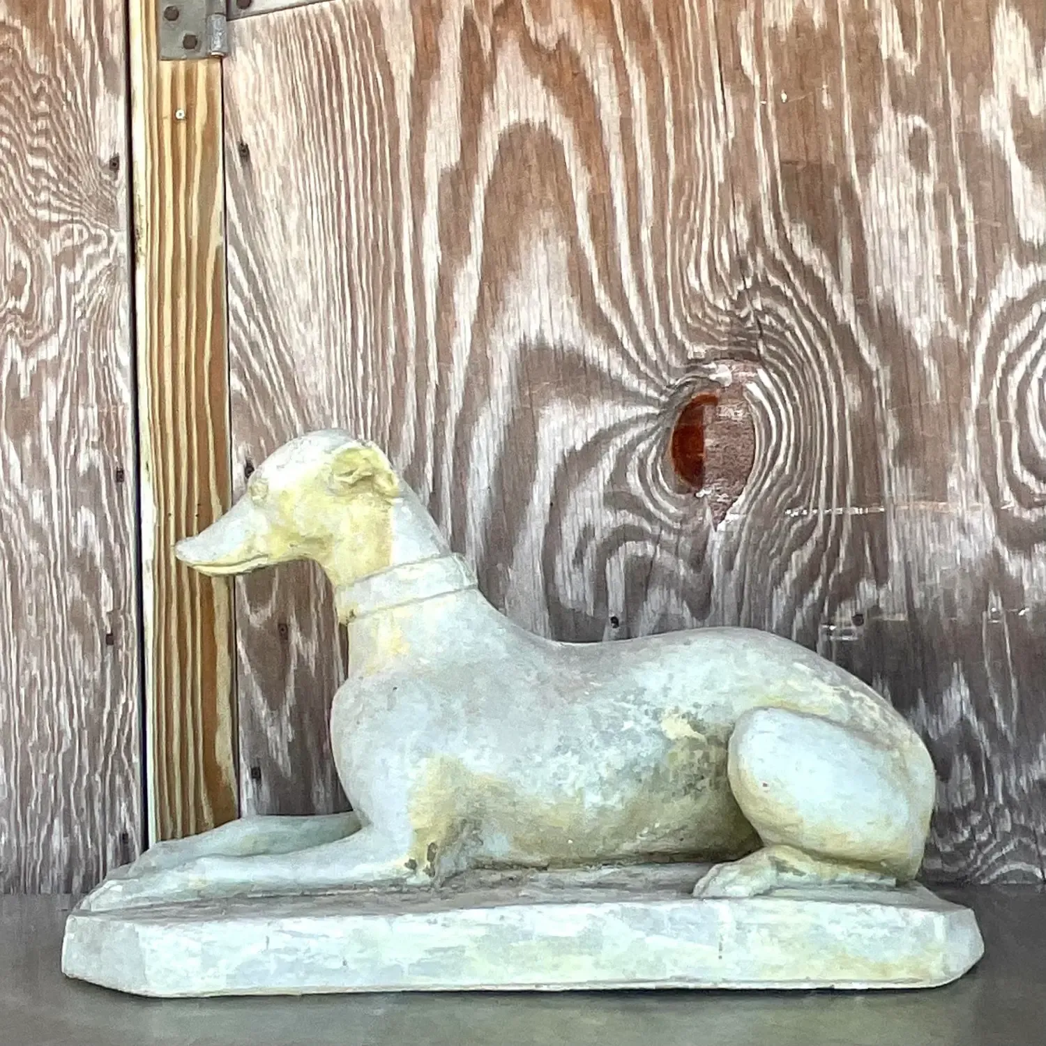 Vintage Regency Cast Cement Greyhound — additional photo 5