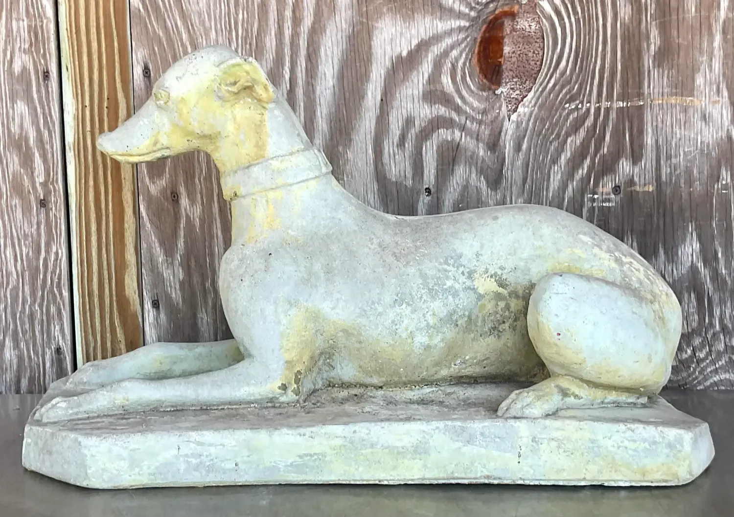 Vintage Regency Cast Cement Greyhound — additional photo 6