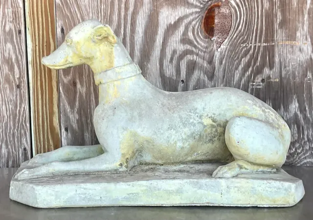 Vintage Regency Cast Cement Greyhound — additional photo 6