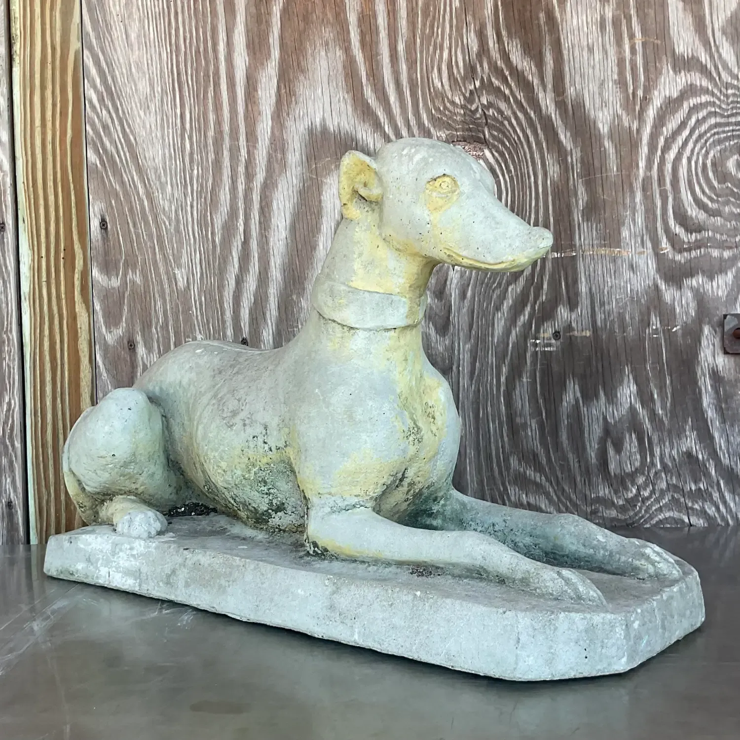 Vintage Regency Cast Cement Greyhound — additional photo 7