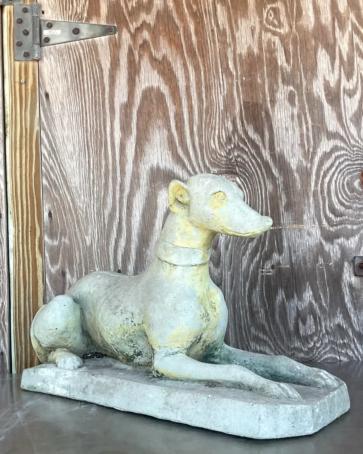 Vintage Regency Cast Cement Greyhound — additional photo 8