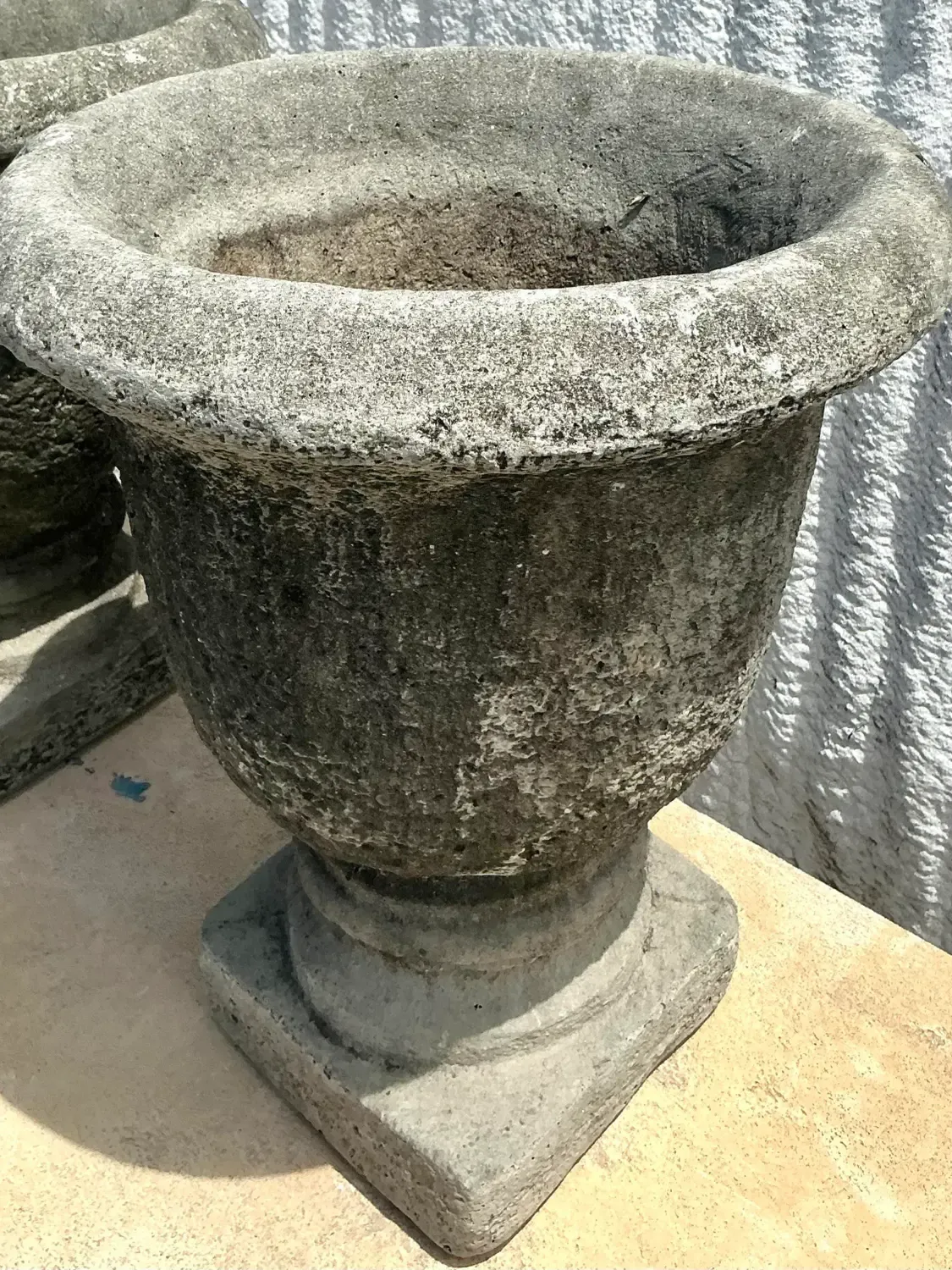 Vintage Regency Cast Cement Planters - A Pair — additional photo 4