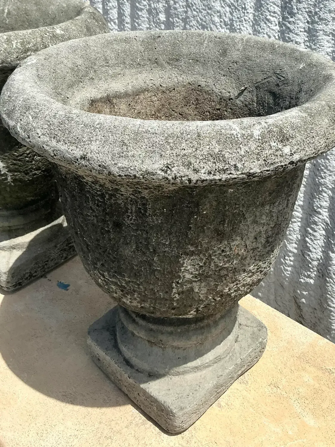 Vintage Regency Cast Cement Planters - A Pair — additional photo 6