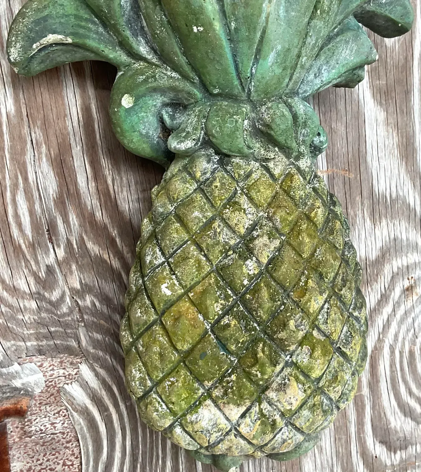 Vintage Regency Cast Concrete Pineapple — additional photo 2