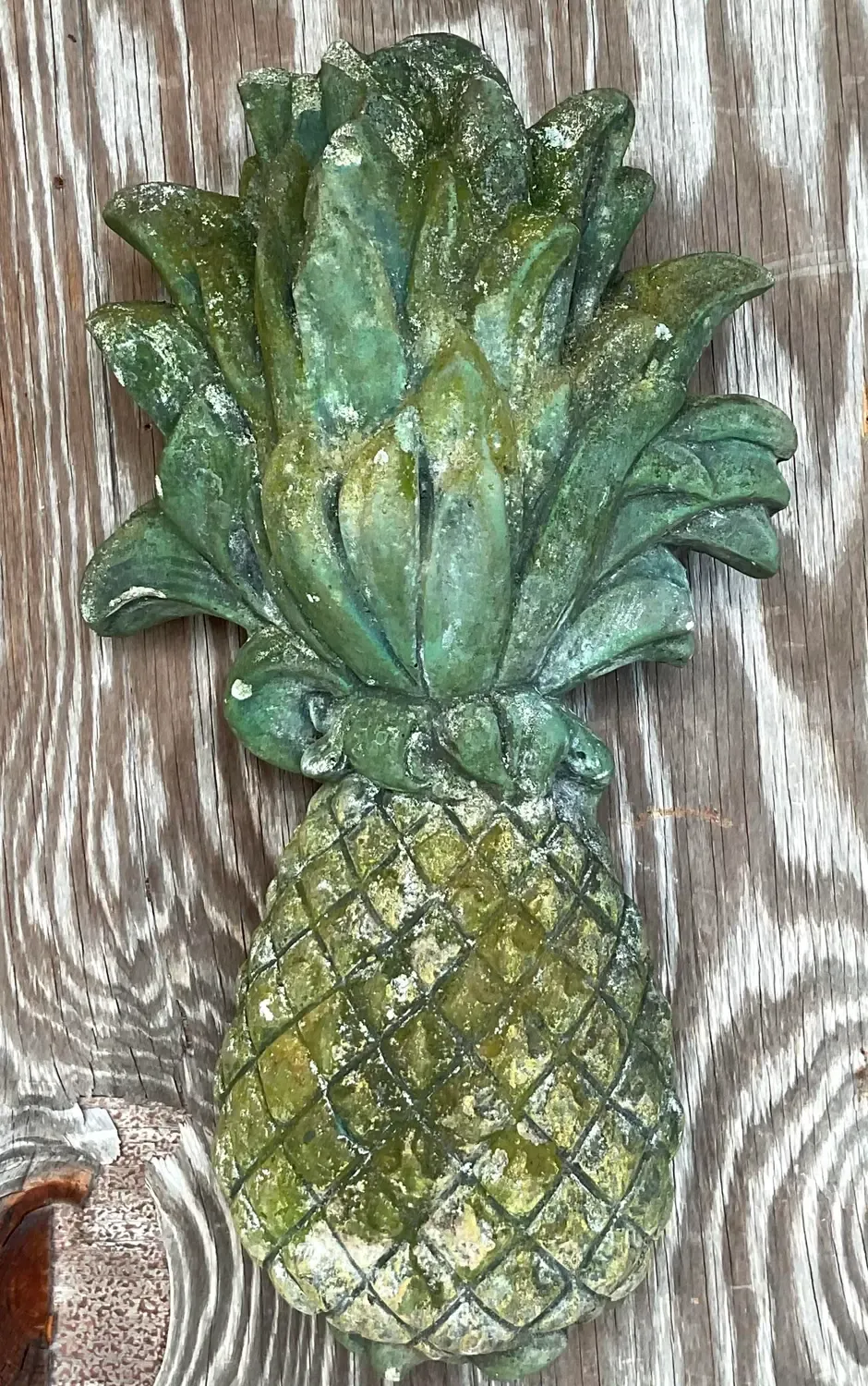Vintage Regency Cast Concrete Pineapple — additional photo 4