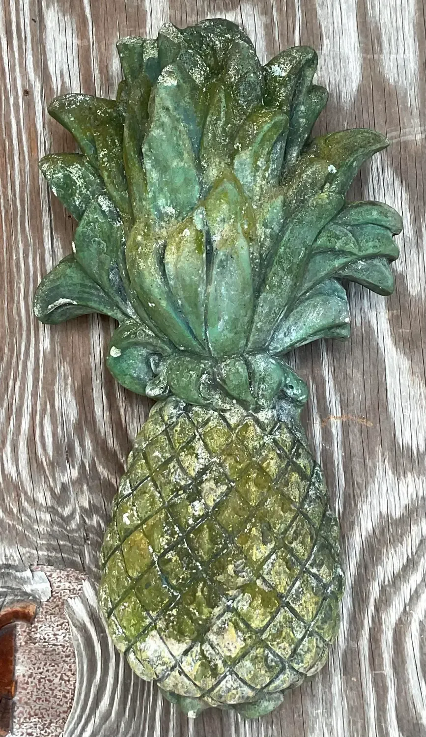 Vintage Regency Cast Concrete Pineapple — additional photo 6