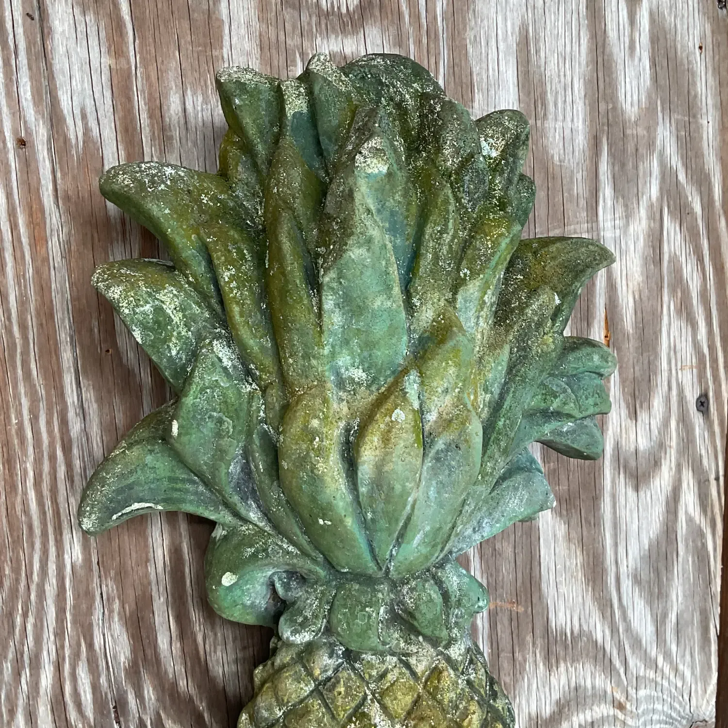 Vintage Regency Cast Concrete Pineapple — additional photo 7