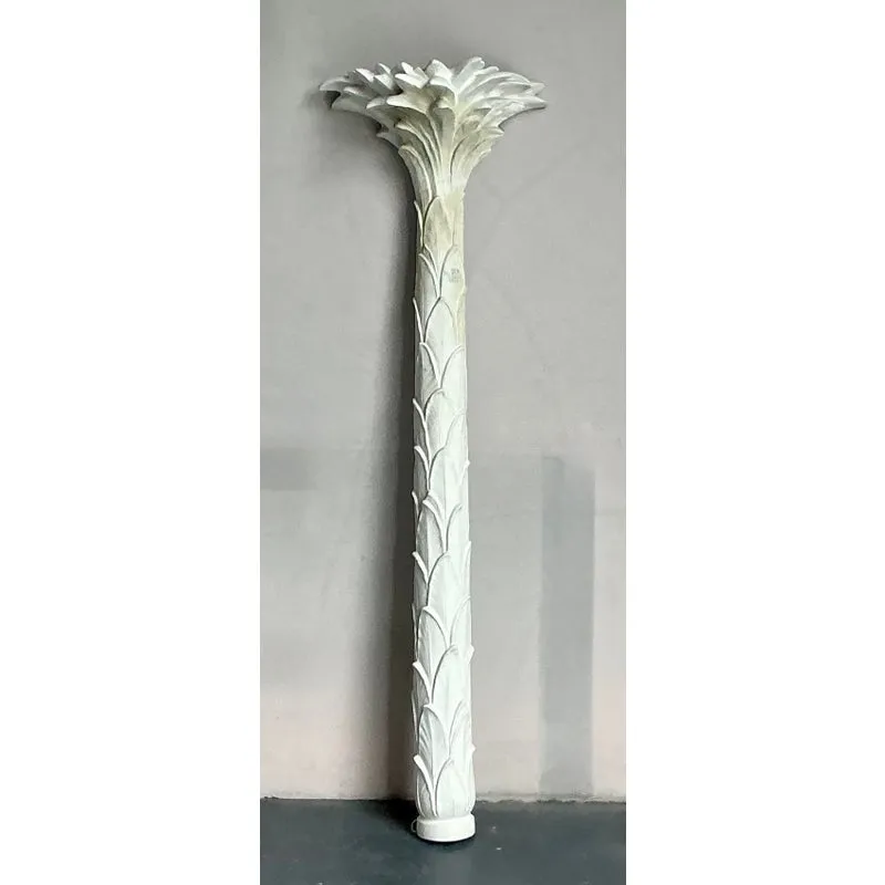 Vintage Regency Cast Plaster Palm Torcherie — additional photo 2
