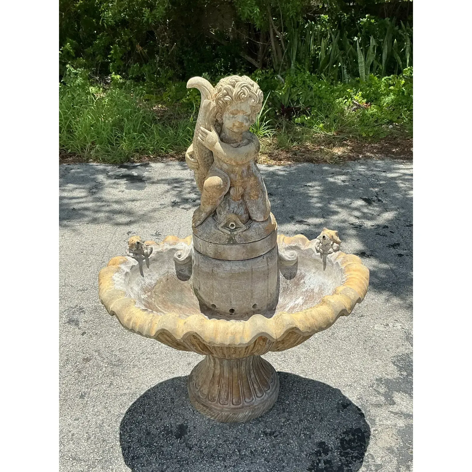 Vintage Regency Cast Stone Fountain — additional photo 4