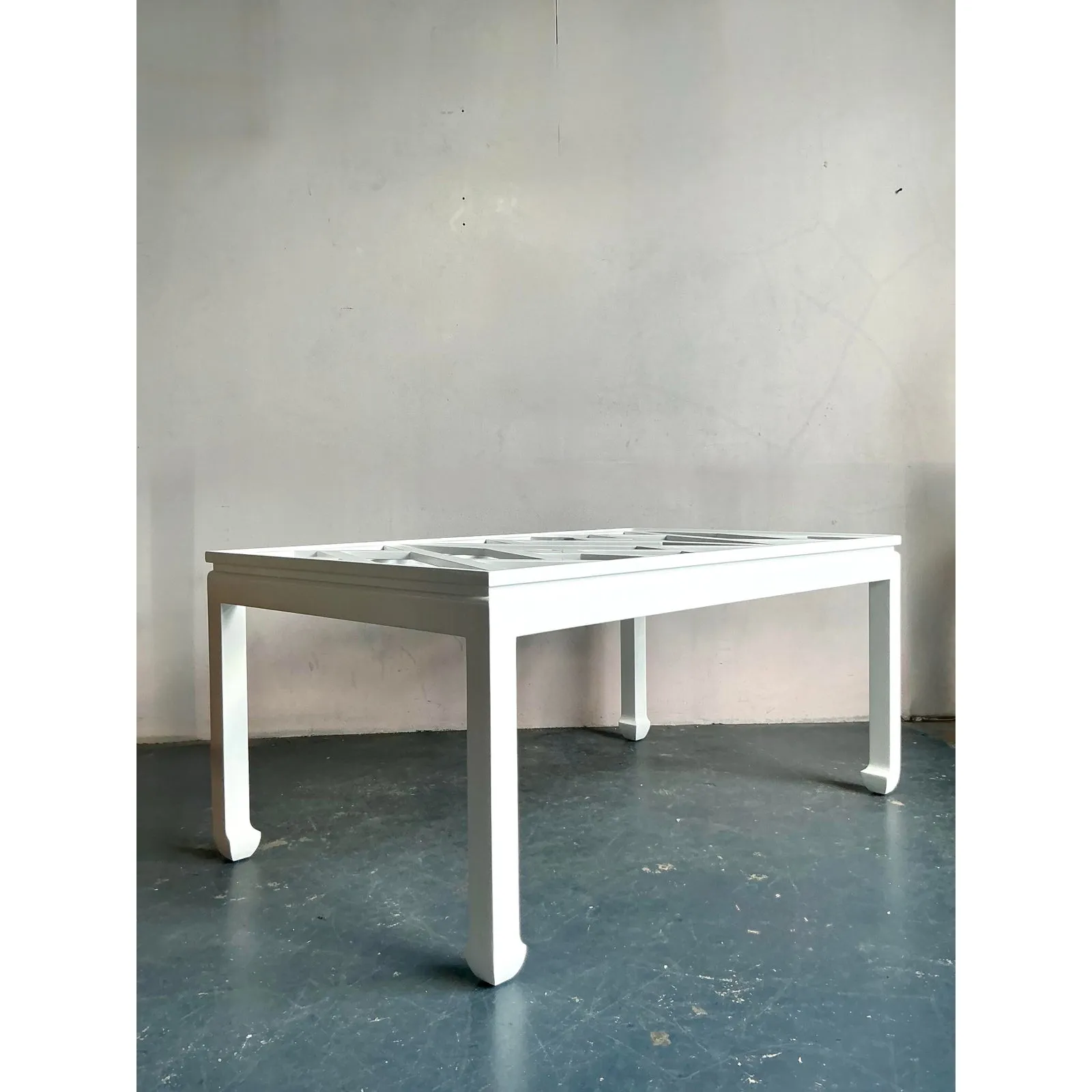 Vintage Regency Chinese Chippendale Ming Dining Table — additional photo 3