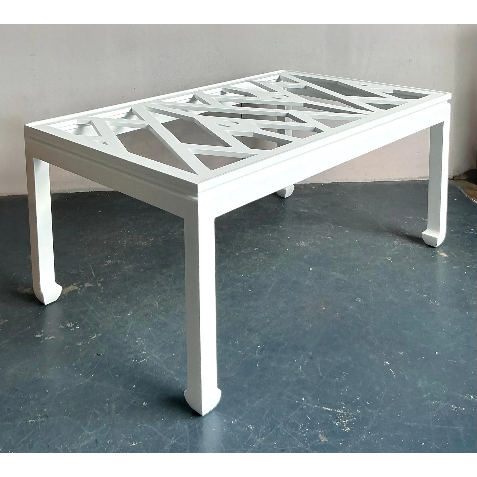 Vintage Regency Chinese Chippendale Ming Dining Table — additional photo 5