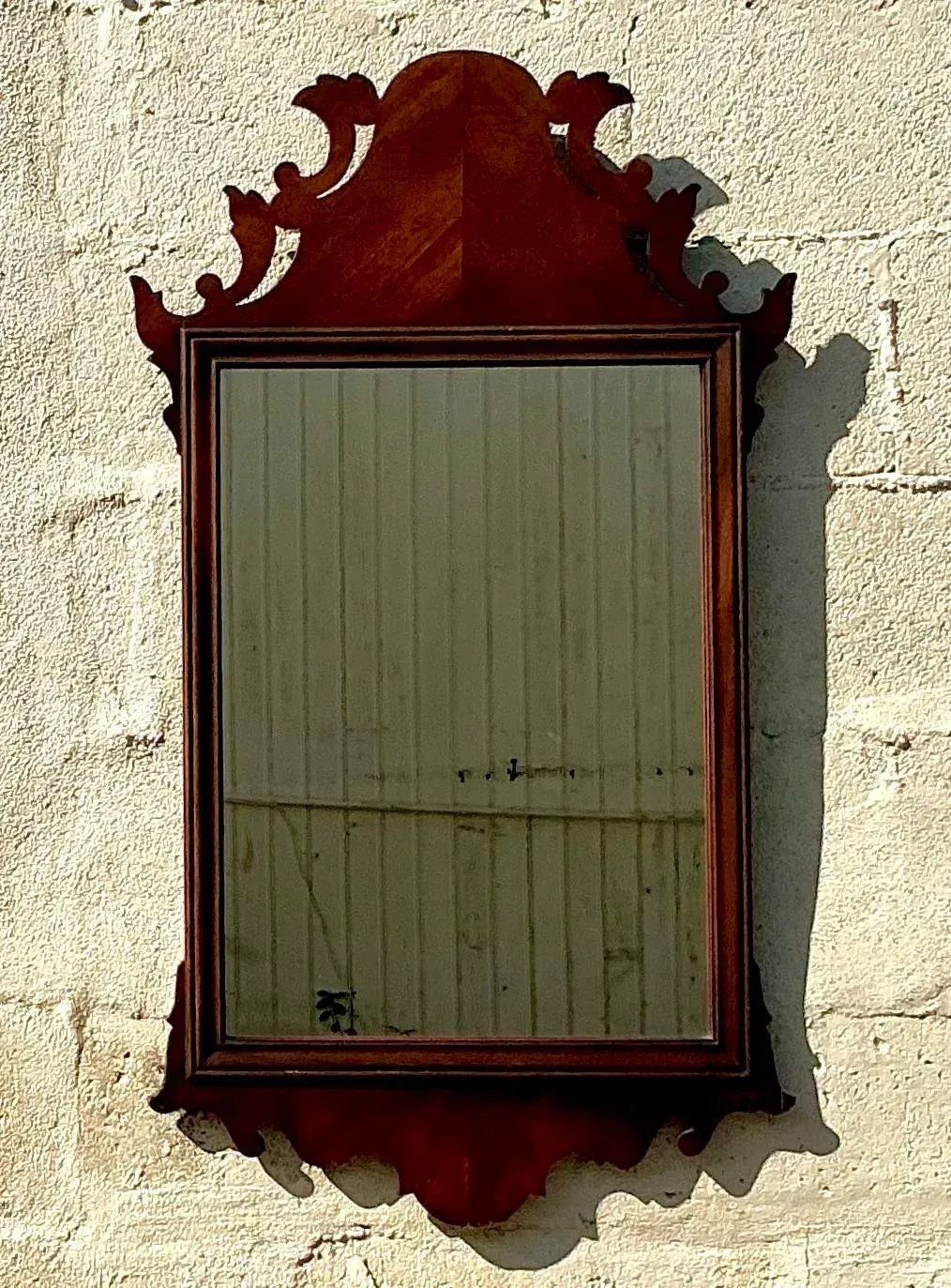 Vintage Regency Chippendale Carved Wood Mirror — additional photo 2