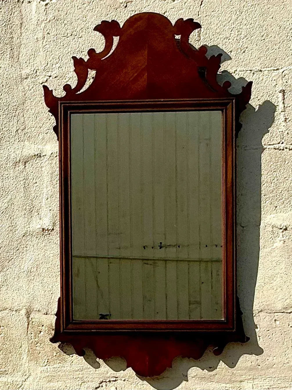 Vintage Regency Chippendale Carved Wood Mirror — additional photo 3