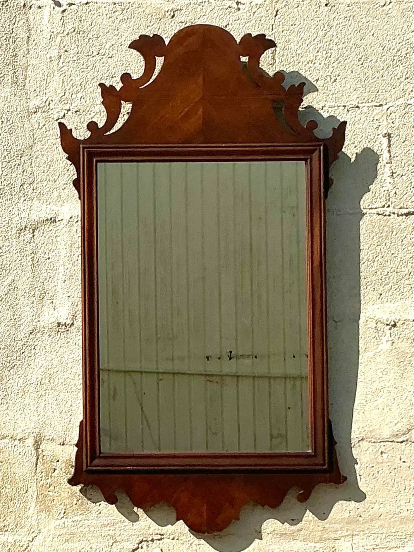 Vintage Regency Chippendale Carved Wood Mirror — additional photo 4
