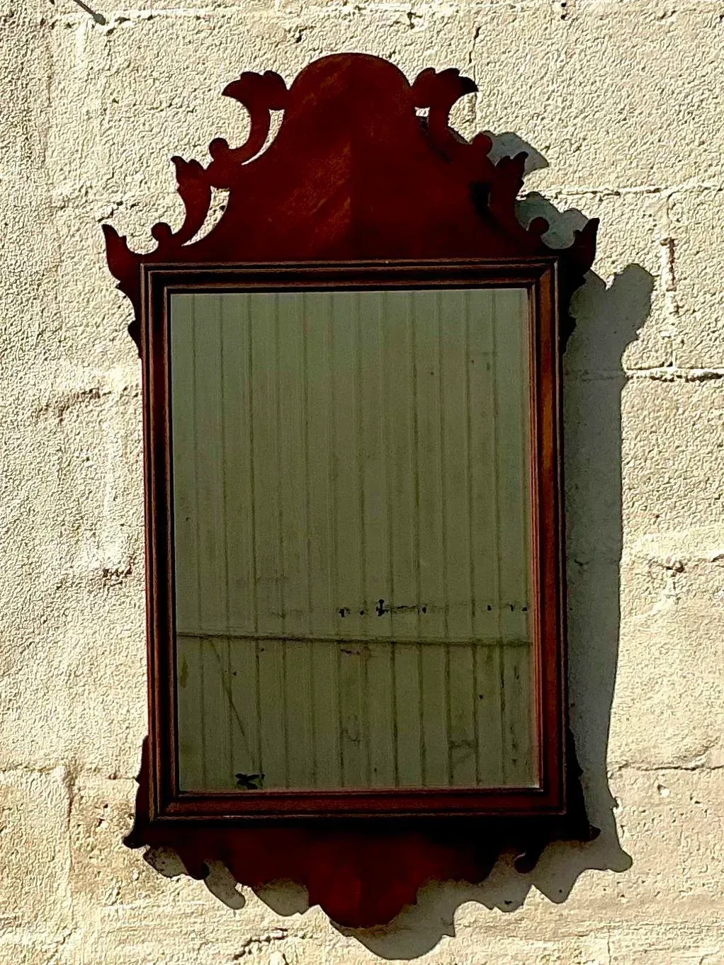 Vintage Regency Chippendale Carved Wood Mirror — additional photo 5