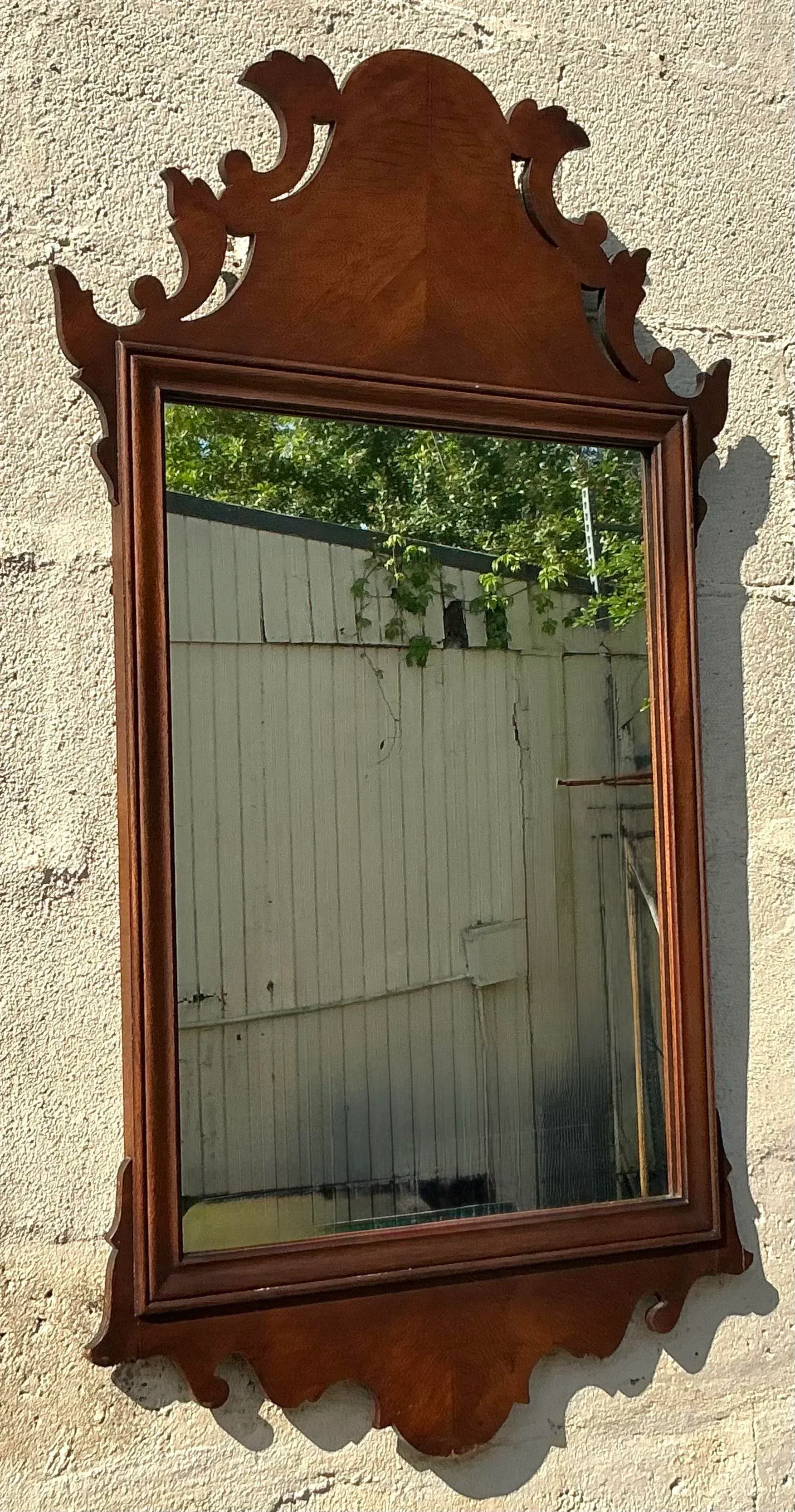 Vintage Regency Chippendale Carved Wood Mirror — additional photo 6