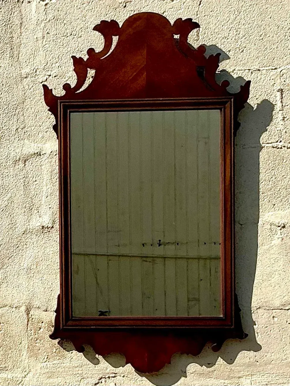 Vintage Regency Chippendale Carved Wood Mirror — additional photo 7